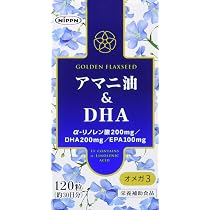 Amazon | アマニ油&DHA プレミアムリッチ 120粒(約30日分)× 2袋